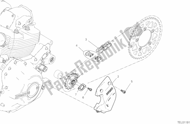 Wszystkie części do Z? Batka Przednia - ? A? Cuch Ducati Scrambler Cafe Racer Thailand 803 2019